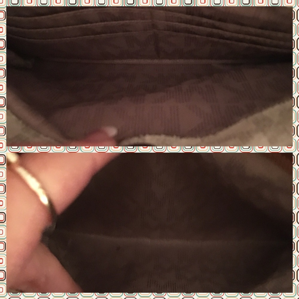 Michael Kors Vanilla & Brown purse. - Picture 4 of 4